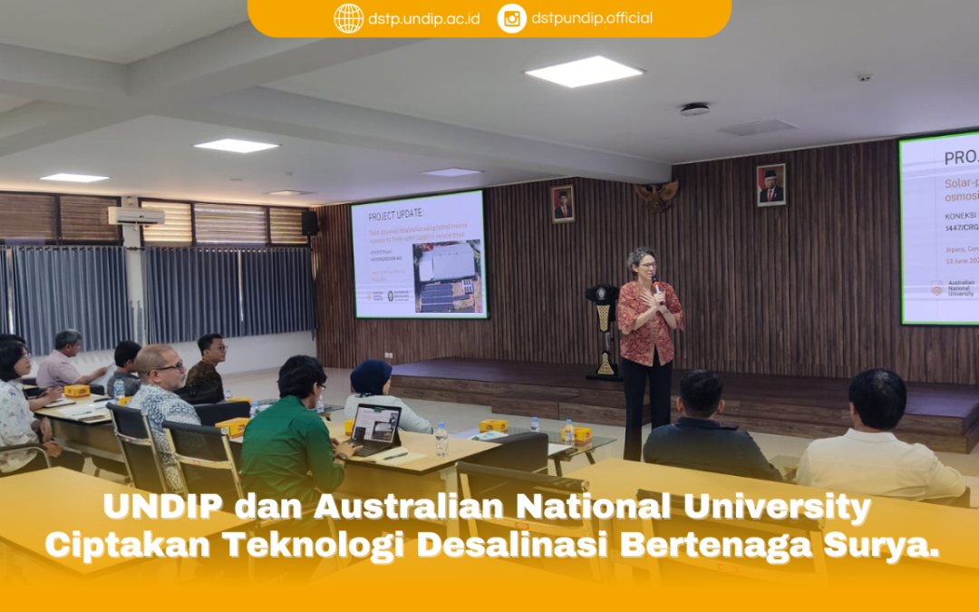 UNDIP dan Australian National University Ciptakan Teknologi Desalinasi Bertenaga Surya.